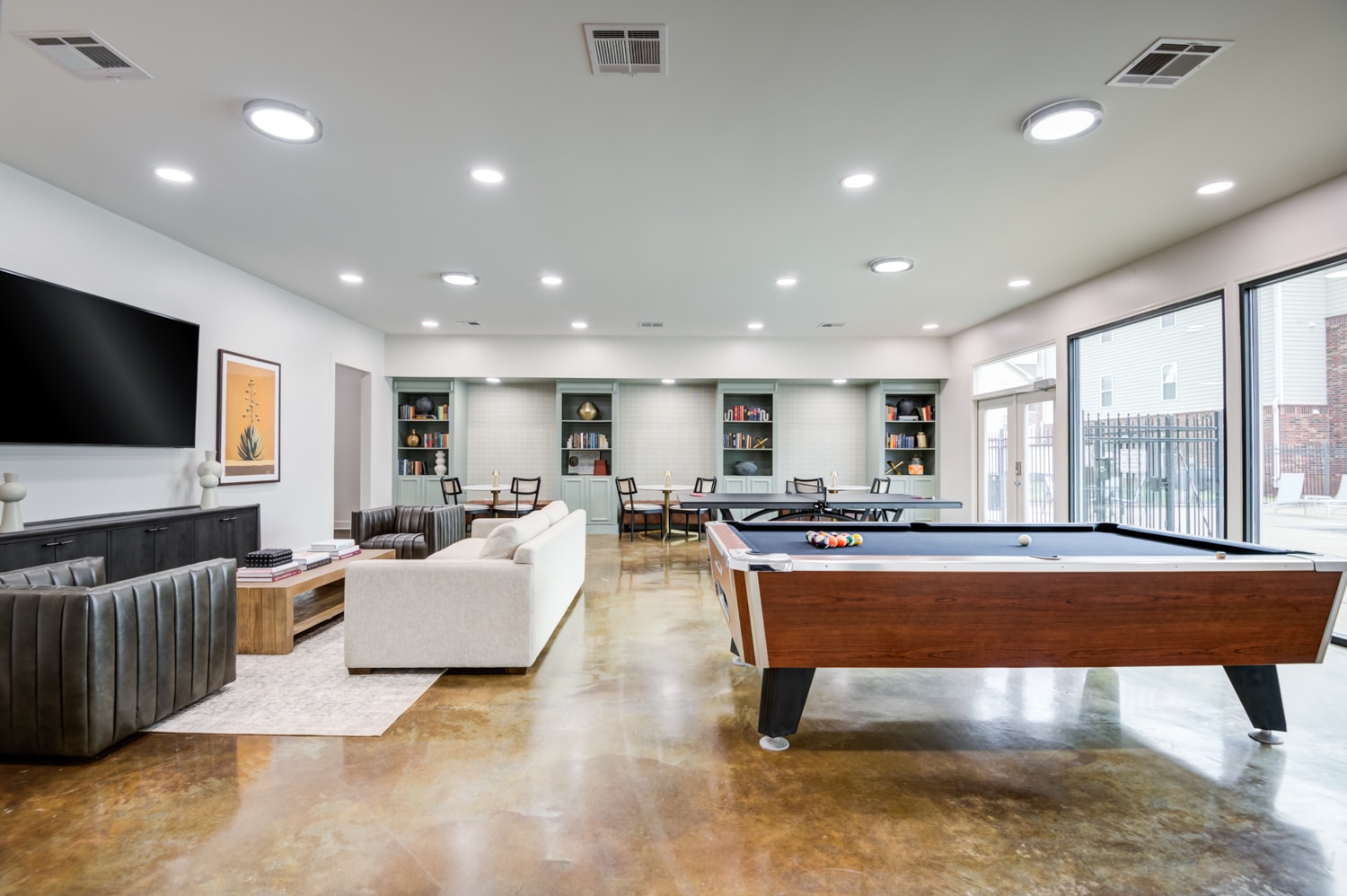 mustang village apartments near midwestern state university clubhouse billiard table